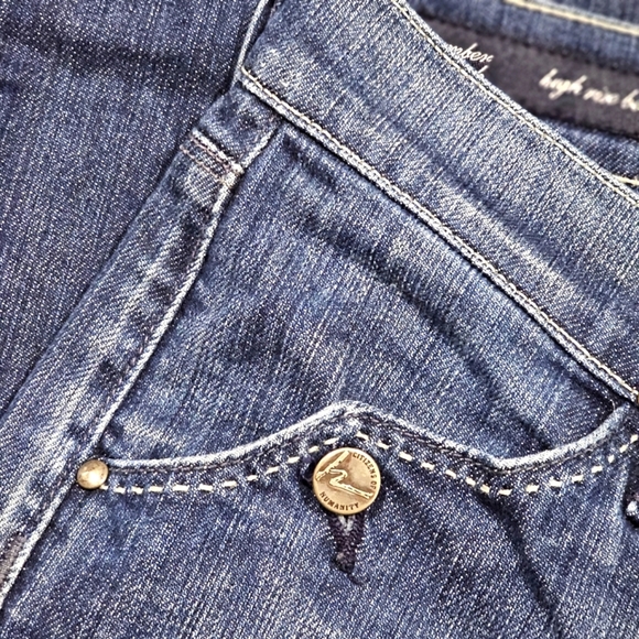 ♡ Citizens of Humanity Blue Jeans | Amber Stretch High Rise Bootcut Anthropology - Picture 4 of 16